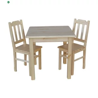 Étkezőasztal kocka 70x70 natúr