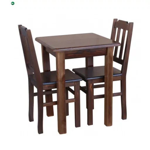 Étkezőasztal kocka 60x60 barna