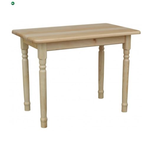 Étkezőasztal faragott lábbal 100x50 natúr