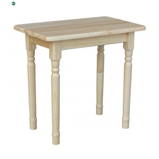 Étkezőasztal faragott lábbal 100x60 natúr