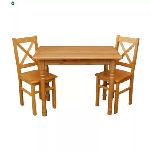 Étkezőasztal faragott lábbal 110x50 éger