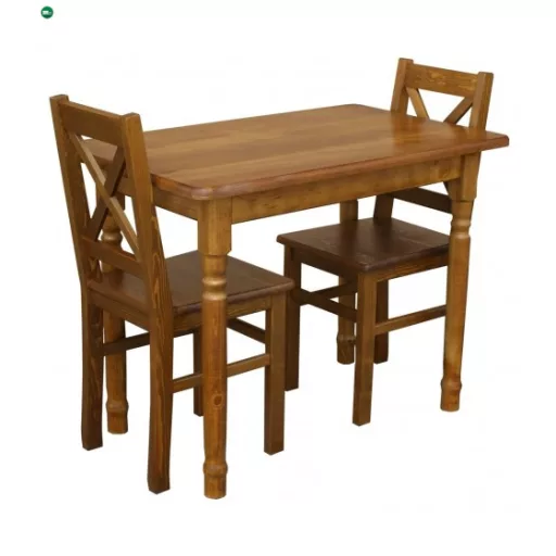 Étkezőasztal faragott lábbal 110x60 tölgy