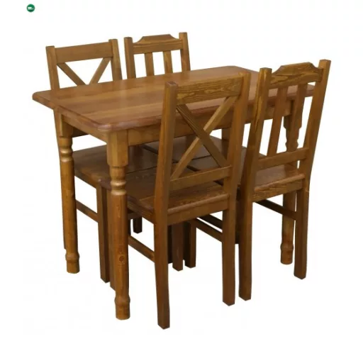 Étkezőasztal faragott lábbal 110x60 tölgy
