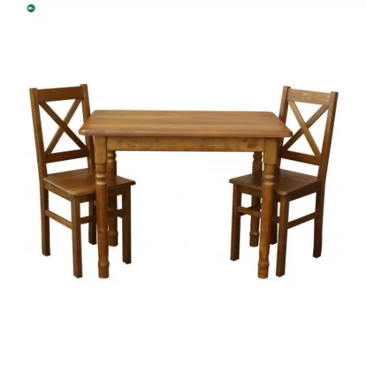 Étkezőasztal faragott lábbal 110x70 tölgy