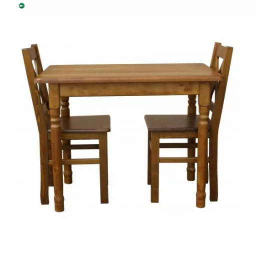 Étkezőasztal faragott lábbal 120x70 tölgy