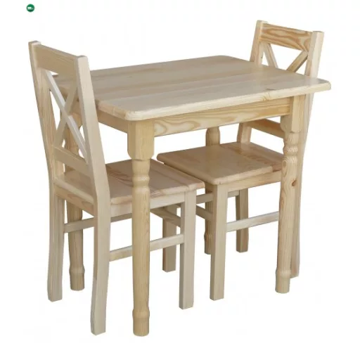 Étkezőasztal faragott lábbal 70x60 két színnel