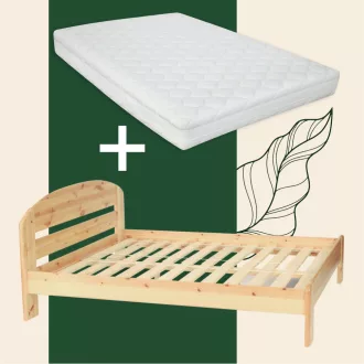   Anikó fenyő ágykeret 160 + prémium 7 zónás 160x200 matraccal
