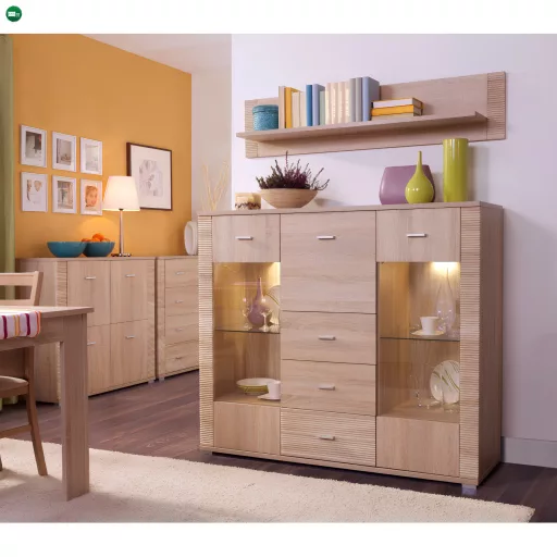 Komód typ 8, sonoma tölgy, GRAND