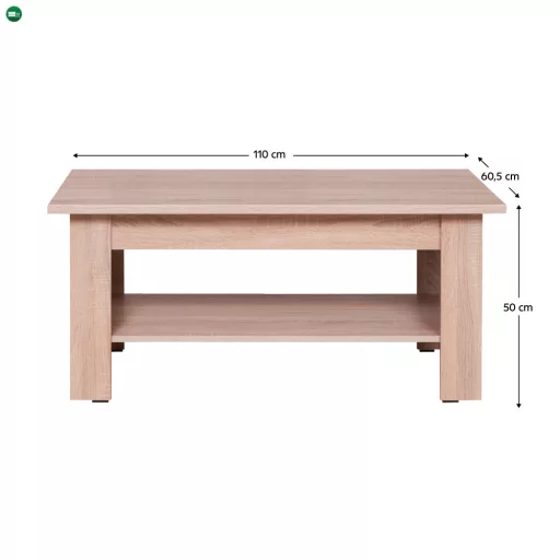 Dohányzóasztal typ 19, sonoma tölgy, GRAND