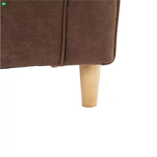 Füles fotel, barna szövet, CHARLOT