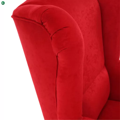 Füles fotel, piros, CHARLOT