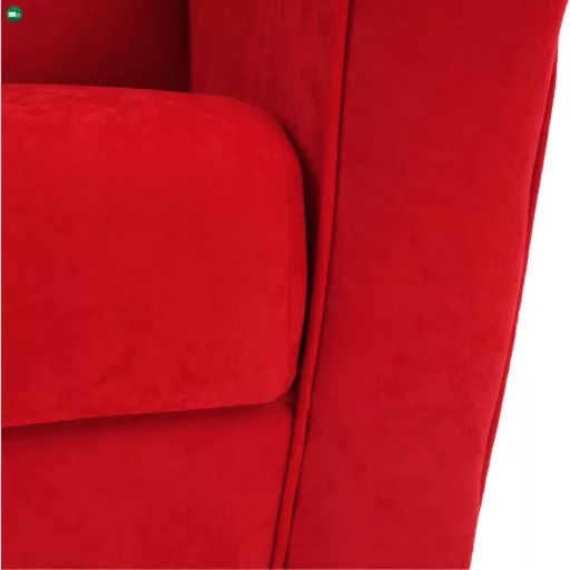 Füles fotel, piros, CHARLOT