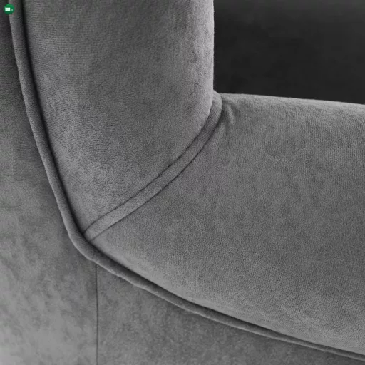 Füles fotel, szürke, CHARLOT