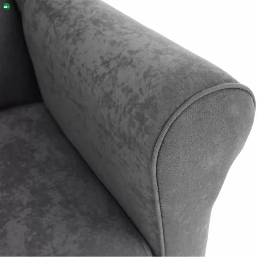 Füles fotel, szürke, CHARLOT