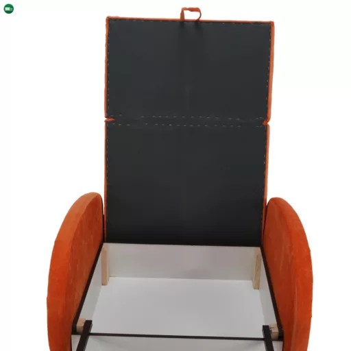 Széthúzható fotel, narancssárga, MILI 1
