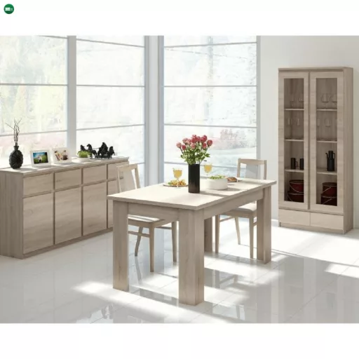 Vitrín 2D2S, tölgyfa sonoma, PANAMA TYP 03