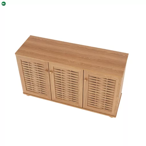 Cipősszekrény, MDF laminált, natúr, FP 02