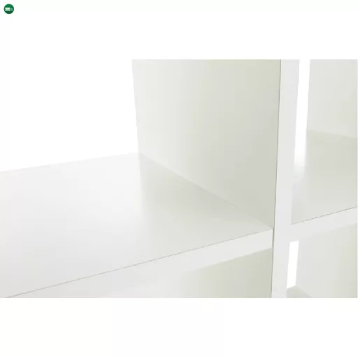 könyvespolc piramis, fehér, laminált DTD, NORAH
