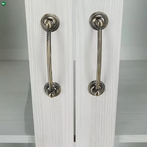 vitrines szekrény, északi sosna/vadtölgy, ROYAL W4D