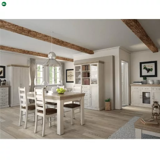 vitrines szekrény, északi sosna/vadtölgy, ROYAL W4D