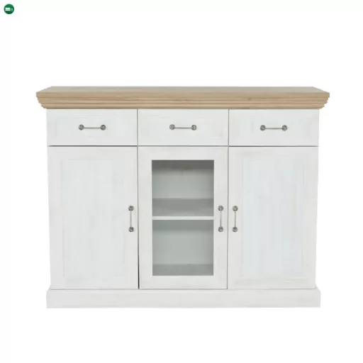 háromajtós komód, északi sosna/vadtölgy, ROYAL K1S