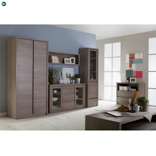 Komód 3- ajtós, tölgyfa lefkas, MONTANA K3D