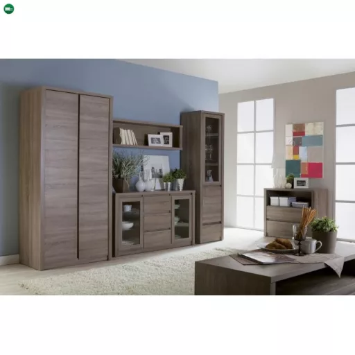 Komód 4-ajrós, tölgyfa lefkas, MONTANA K4D