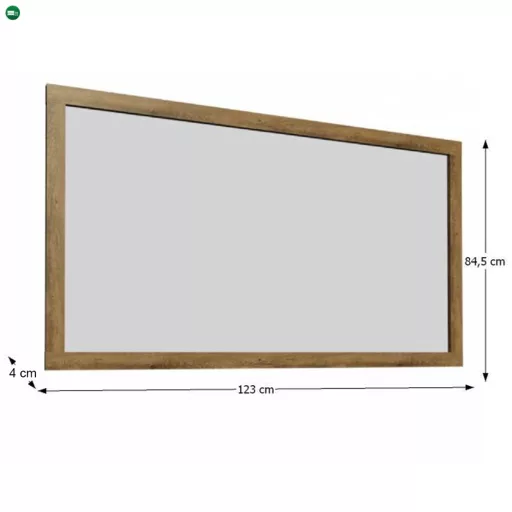 Tükör, tölgyfa lefkas, MONTANA LS 3707