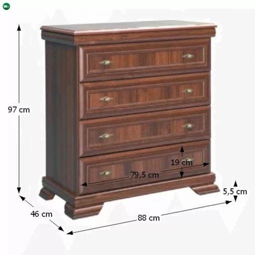 Komód KK2, samoa king, KORA