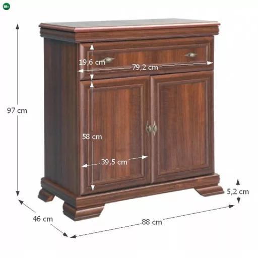 komód fiókkal, samoa king, KORA KK1