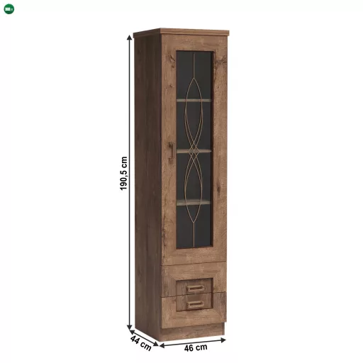 Vitrin, lefkas tölgy, TEDY TYP T10