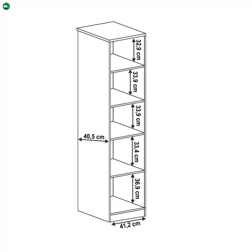 Vitrin, lefkas tölgy, TEDY TYP T10