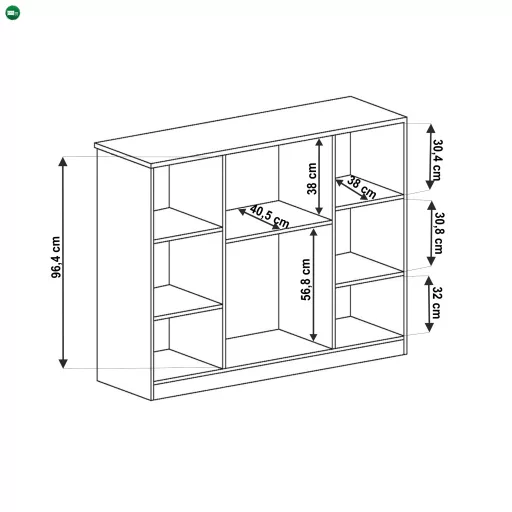 Komód, tölgyfa lefkas, TEDY TYP T14