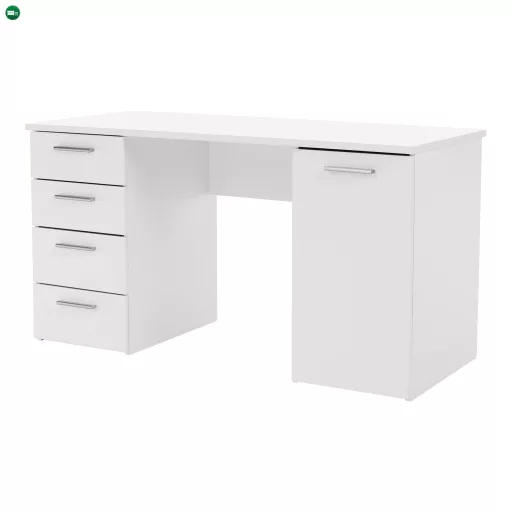 Íróasztal, fehér, EUSTACH