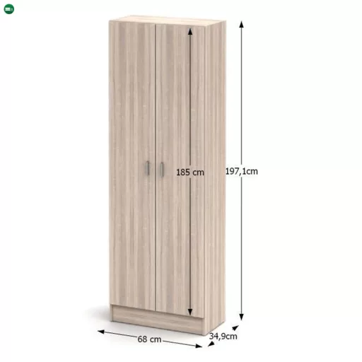 Cipősszekrény, tölgy sonoma, MARINA