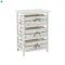 Komód, 3 fiókos, régi fehér, RUBY 3