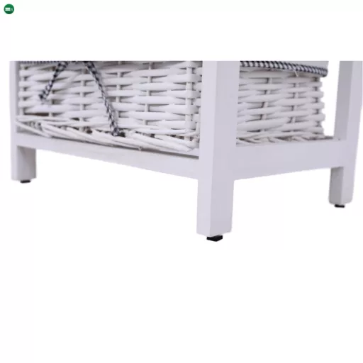 Komód, 4 fiókos, régi fehér, RUBY 4