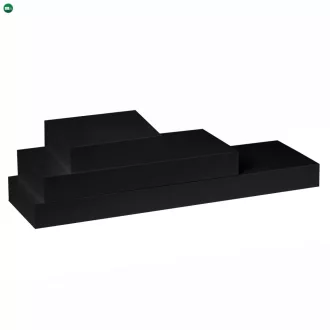 Polc, fekete fényes, 30x25, GANA FY 11044-5