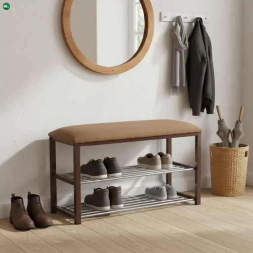 Lóca cipőpolccal, csoki/sötétbarna, LANGELLA