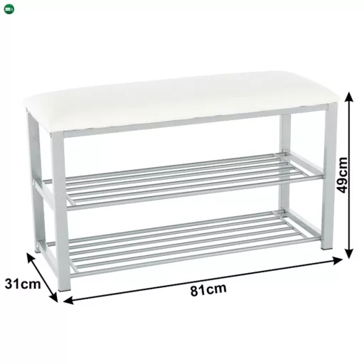 Lóca cipőpolccal, bézs/szürke, LANGELLA