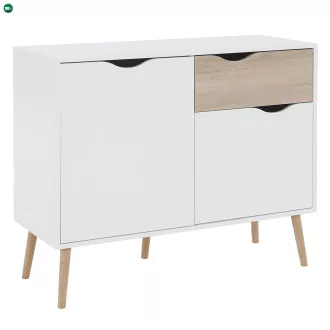komód, tölgy sonoma/fehér, OSLO 75387