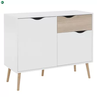 komód, tölgy sonoma/fehér, OSLO 75387