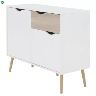 komód, tölgy sonoma/fehér, OSLO 75387