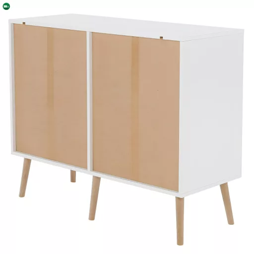 komód, tölgy sonoma/fehér, OSLO 75387