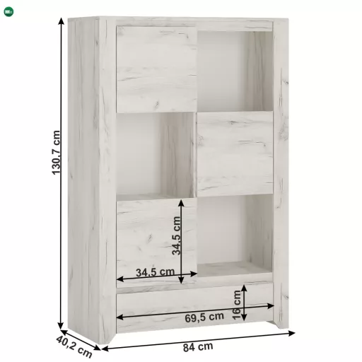 komód typ 31, fehér craft, ANGEL