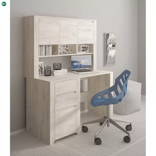 Polc íróasztalhoz typ 60,  fehér craft, ANGEL