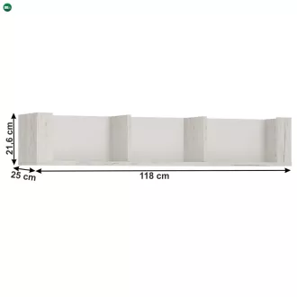Polc typ 61, fehér craft, ANGEL