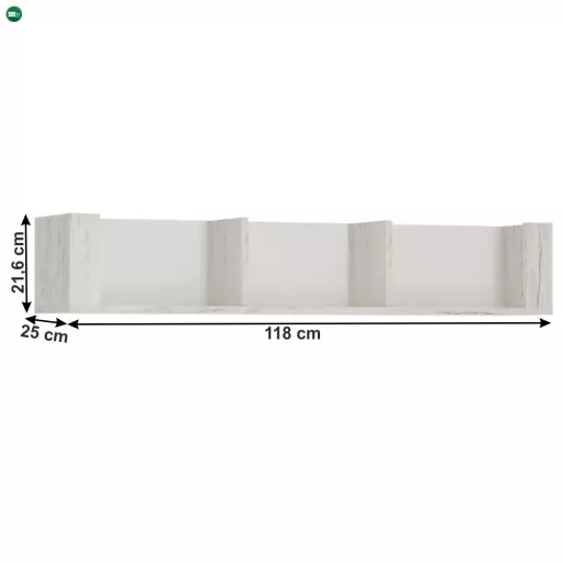 Polc typ 61, fehér craft, ANGEL