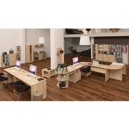 Alacsony polcosszekrény, tölgy sonoma, TEMPO ASISTENT NEW 013