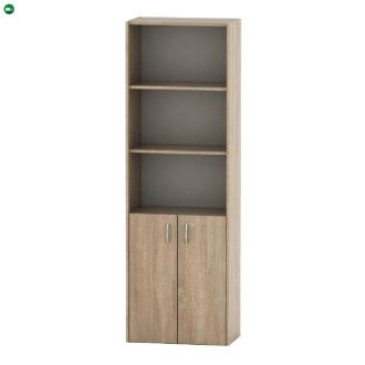   Irodai szekrény zárral, tölgy sonoma, TEMPO ASISTENT NEW 002